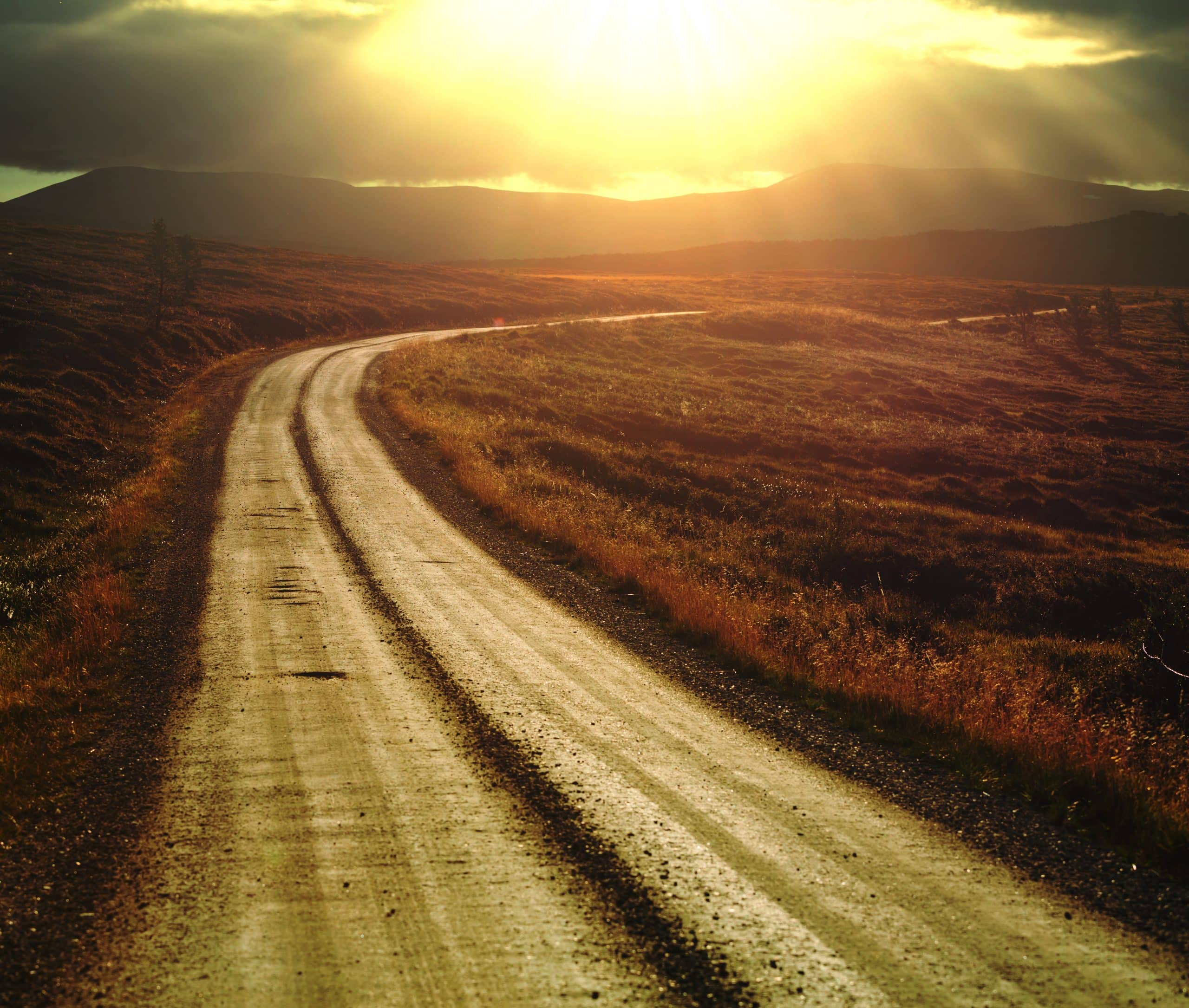 Road in Norway mountains